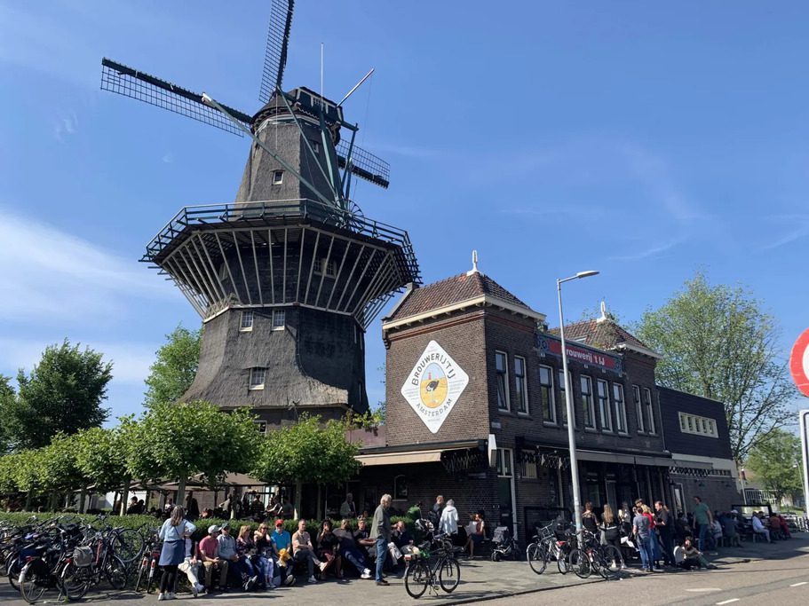 Brouwerij'T IJ windmill brewery in Amsterdam