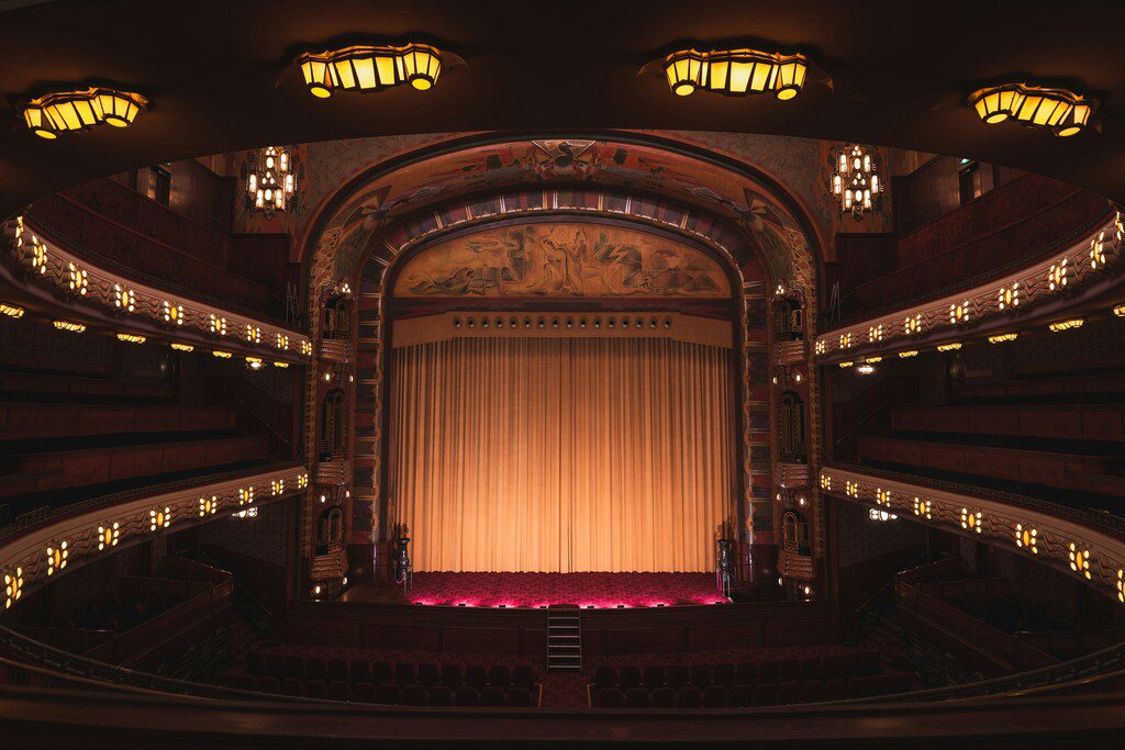 Inside the Pathé Tuschinski Cinema in Amsterdam