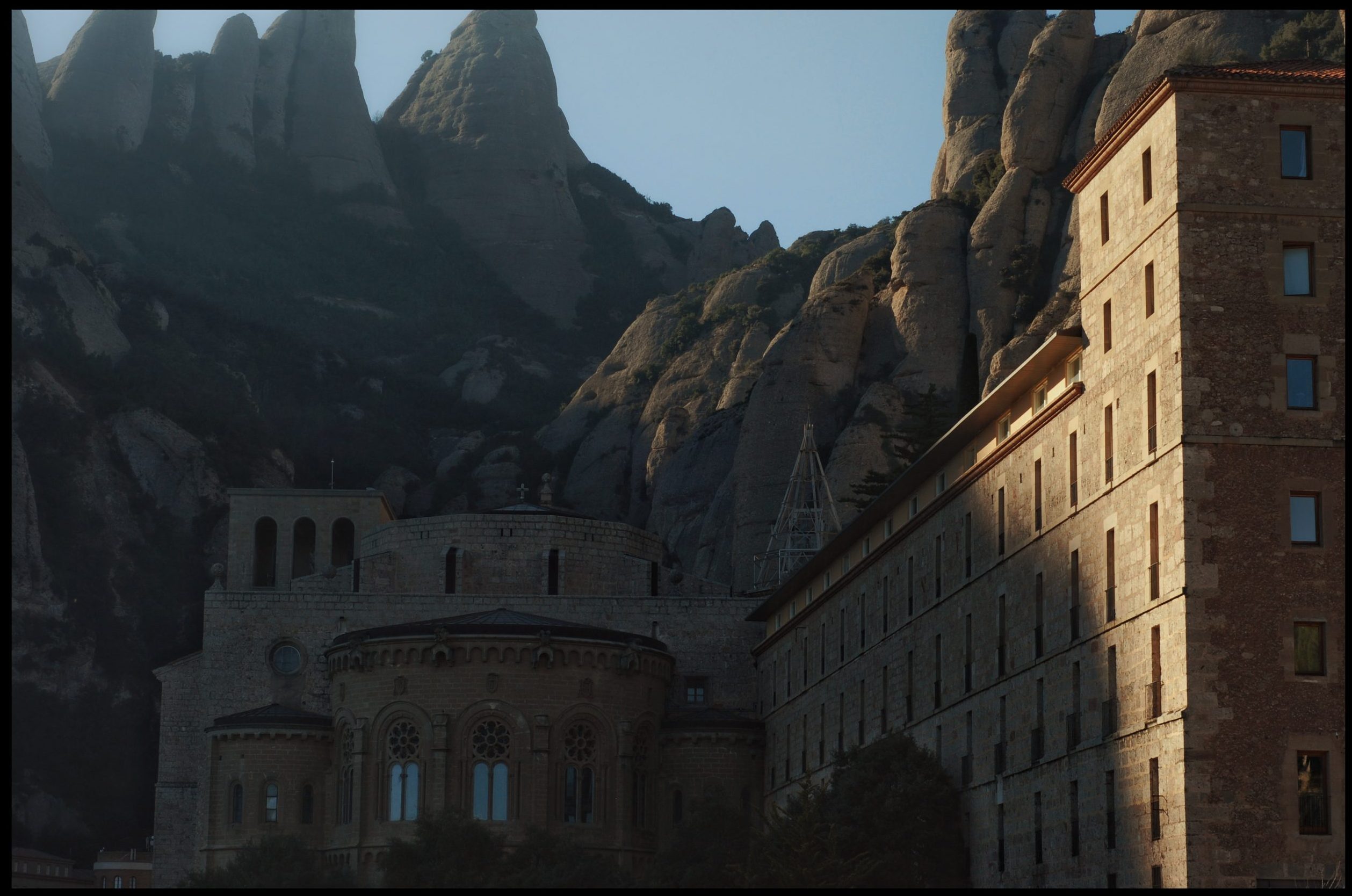 El monasterio de Santa María de Montserrat in Catalunya