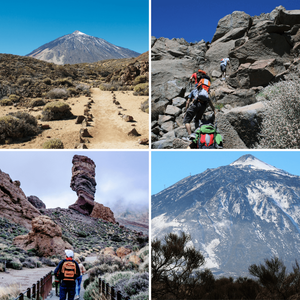Hiking in Teide Collage