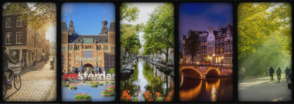 Amsterdam wide collage