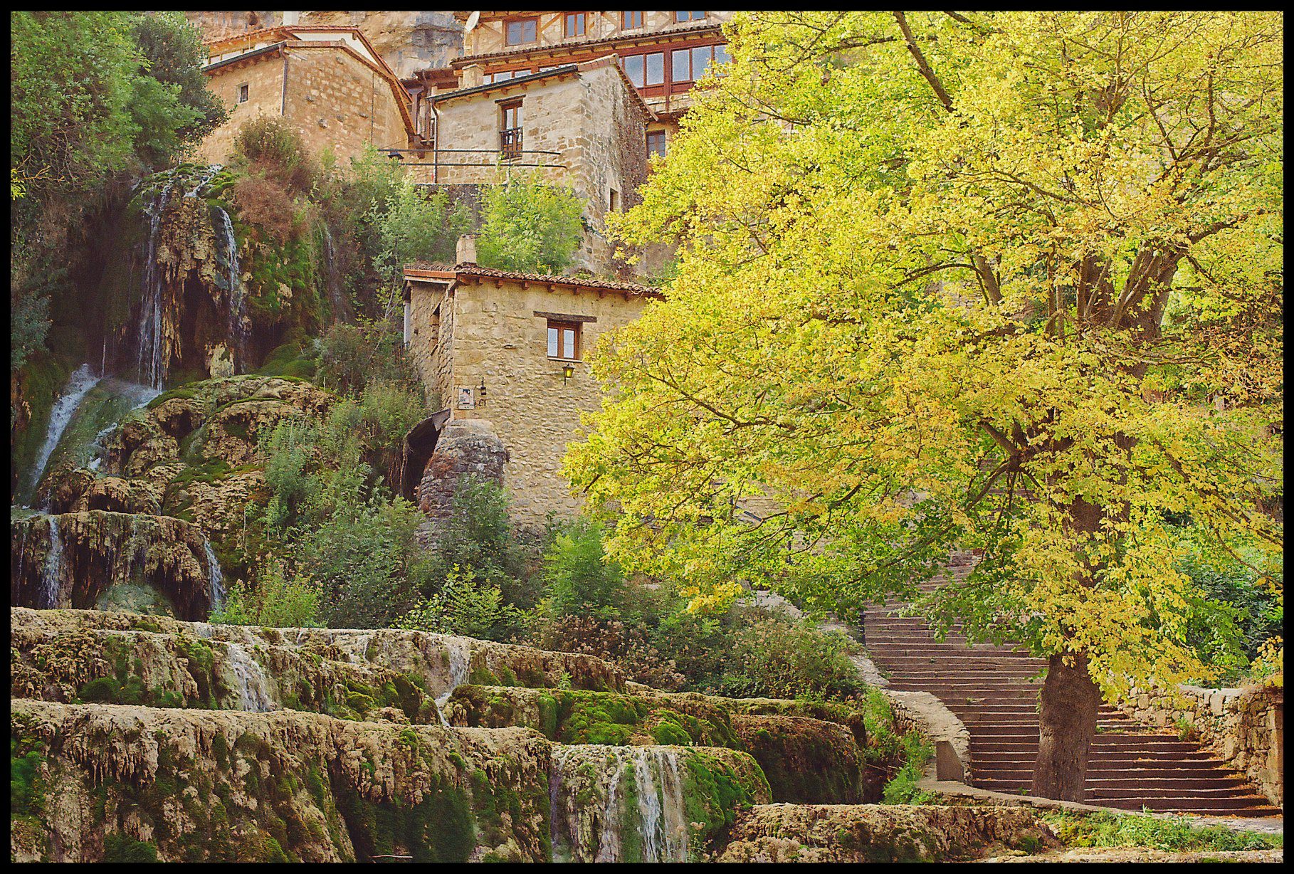 The hamlet of Orbaneja del Castillo in Castile and León