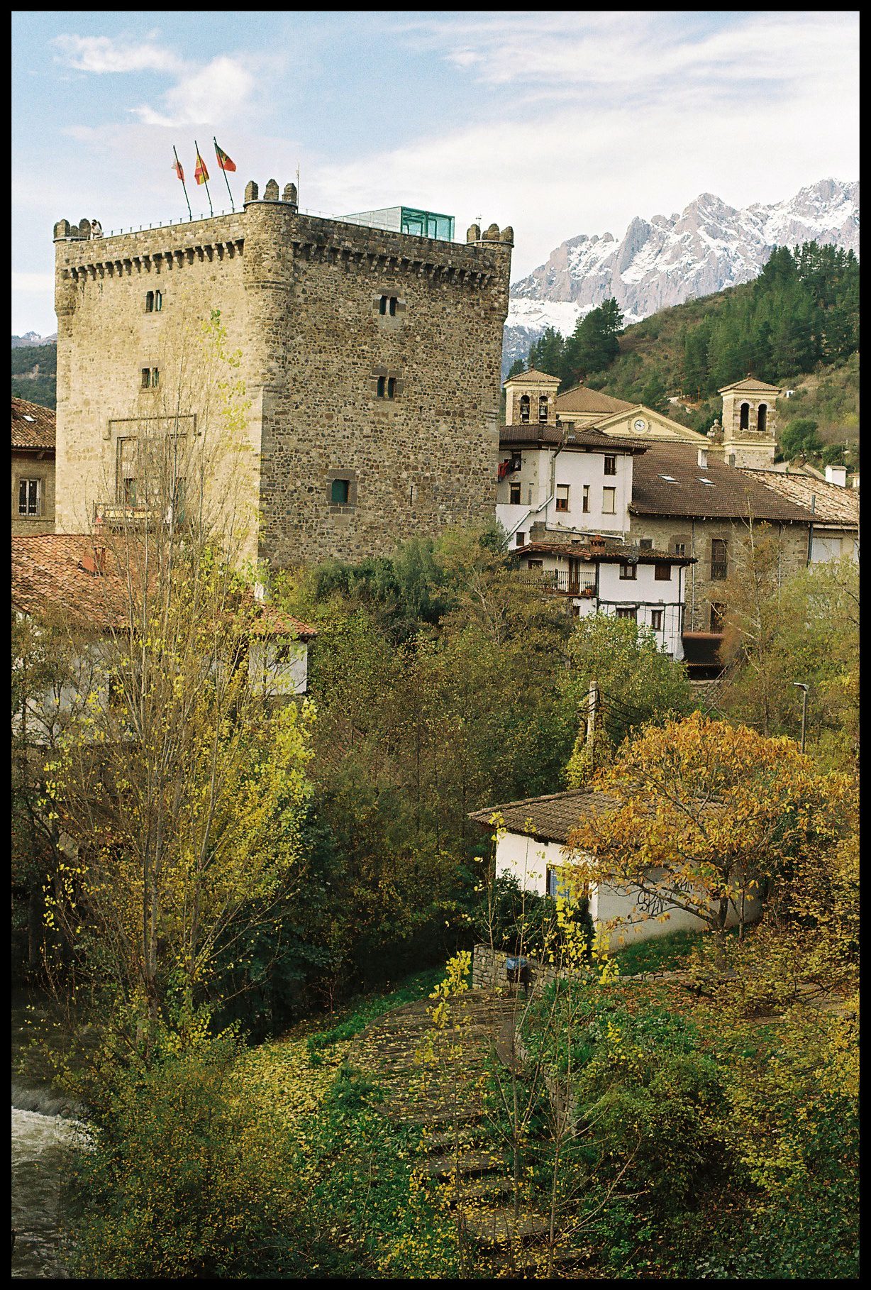 The Tower of Infantado in Potes in Cantabria