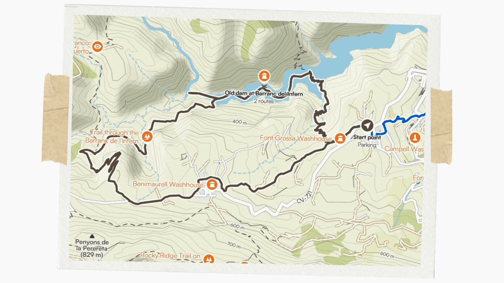 Barranc d'Infern hike komoot
