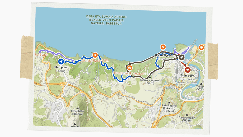 Flysch route hike komoot