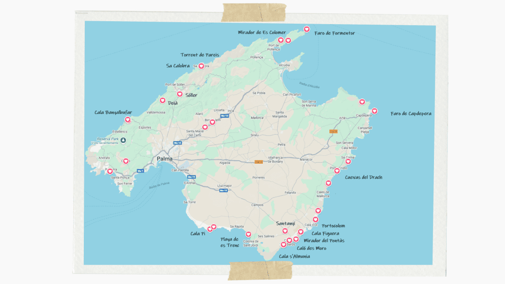 Mallorca map