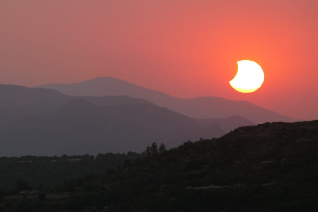 A completely unedited photo (promise) of the skies shortly after totality on 12 August 2026